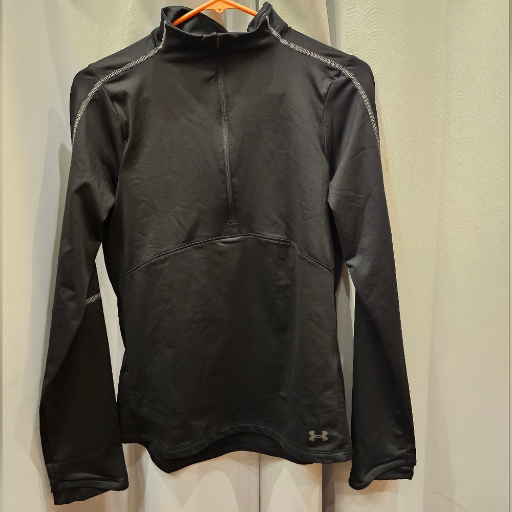 UNDER ARMOUR Women’s Black Half-Zip Pullover Size S - Workout/Casual